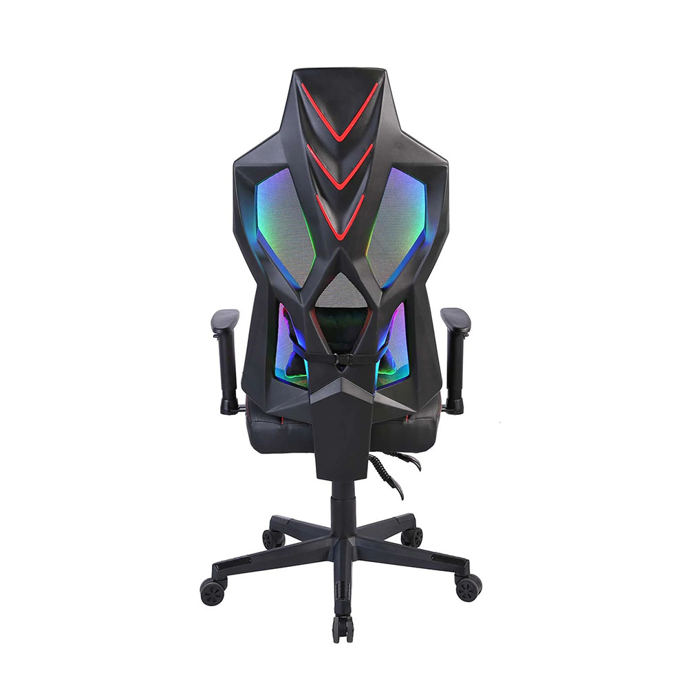 Светещ геймърски стол RFG Viper черен-червен